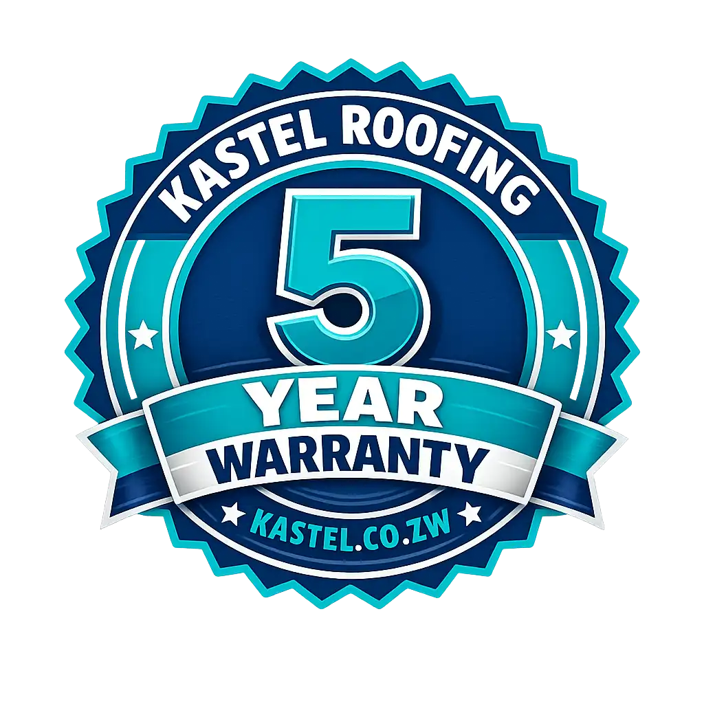 Kastel Roofing 5 Year Warranty Seal